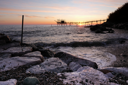 Il Trabocco Turchino (Abruzzo, Italy)の写真素材