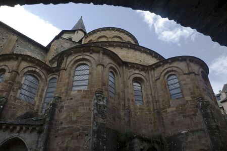 Conques is ont of the most beautiful village in France.の写真素材