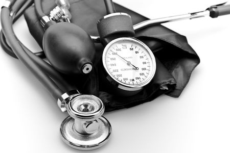 Medical instrument stethoscope blood pressure sphygmomanometerの写真素材