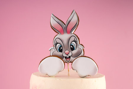 Mockup holiday cake for Birthday baby shower partyの写真素材