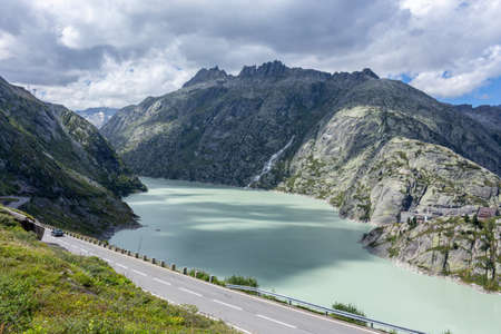 Beautiful view of mountains on Swiss Alps, Switzerlandの写真素材