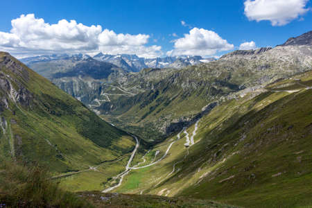 Majestic beautiful mountains view on Swiss Alps, beauty of fresh green nature, Switzerland