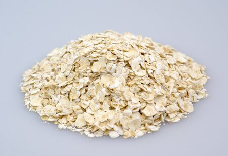 A handful of oatsの写真素材