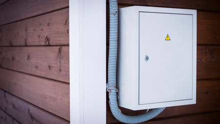 Electrical panel of private houseの写真素材
