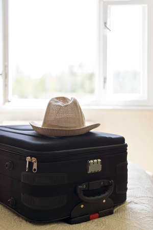 Suitcase assembled for vacationの写真素材