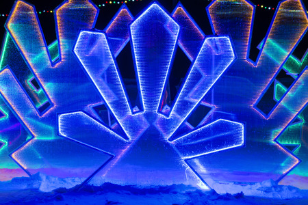 Fabulous ice illumination backgroundの写真素材