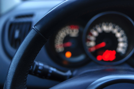 Bokeh and dashboard and steering wheel