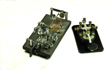 Radio communication from the 1800 till now. These keys are still in use today. の写真素材