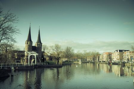 Suid port in Delft  Holland の写真素材