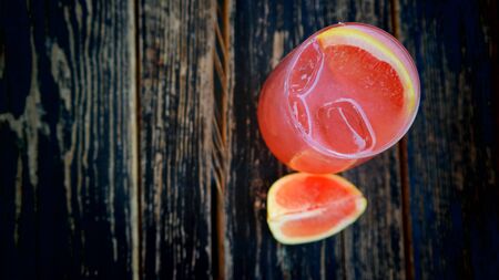Coctail fruit woodの写真素材