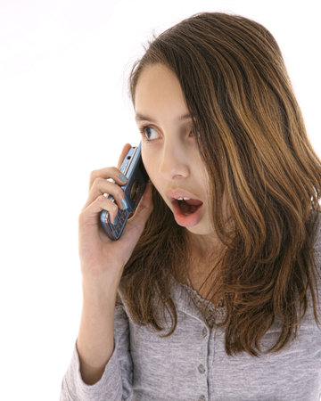 teen talkingの写真素材