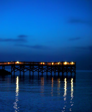dark dockの写真素材