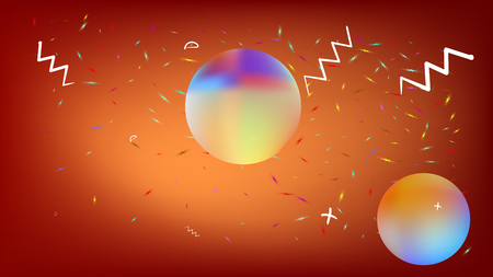 Cool space fantasy. Background texture, light. Liquid colorific illustration.  Red colored background.  New colorful new abstraction. Colorful universe new stars background texture.のイラスト素材