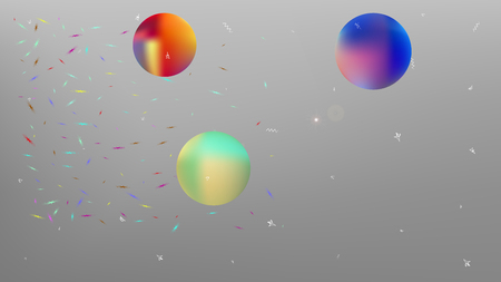 Breezy space fantasy. Common colorific illustration.  Background texture, graphic. White neutral background.  Fresh colorful new abstraction. Colorful new space art.のイラスト素材