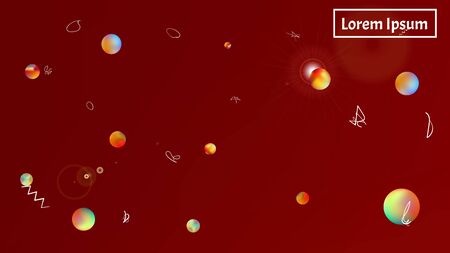 Recent space fantasy. Background texture, smoot. Elementary colorific illustration.  Red colored background.  Clean colorful new abstraction. Remarkable universe background.のイラスト素材