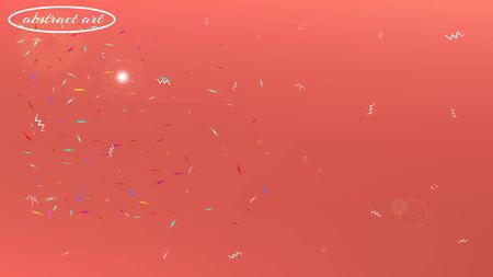 Fresh space fantasy. Usefull colorific illustration.  Background texture, smoot. Coral colored background.  Pure colorful new abstraction. Colorful new background cosmos abstraction.のイラスト素材