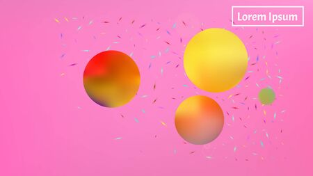 Fresh space fantasy. Background texture, graphic. Minimal colorific illustration.  Pink colored background.  Recent colorful new abstraction. Colorful  funny cosmos bacgroundのイラスト素材