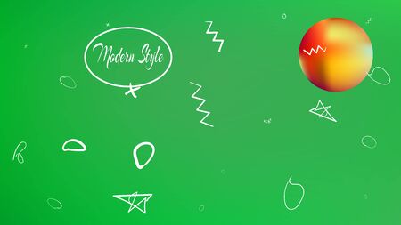 Pure space fantasy. Background texture, graphic. Plain colorific illustration.  Green colored.  Crisp colorful new abstraction. Colorful space background theme.のイラスト素材