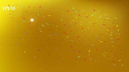 Cool space fantasy. Minimal colorific illustration.  Background texture, blur. Gold colored.  Clear colorful new abstraction. Colorful universe new space background.のイラスト素材