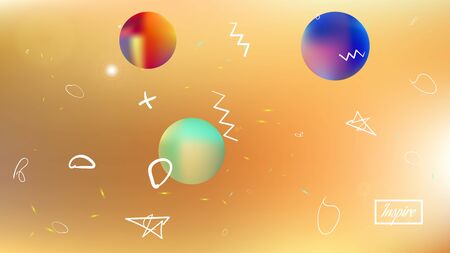Pristine space fantasy. Background texture, texture. Minimal colorific illustration.  Gold colored.  Net colorful new abstraction. Colorful  funny cosmos bacgroundのイラスト素材
