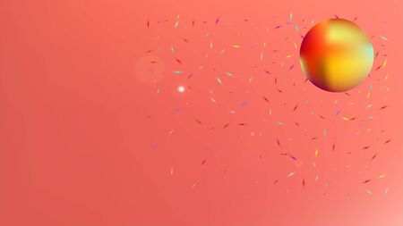 New space fantasy. Plain colorific illustration.  Background texture, modern. Coral colored background.  Fresh colorful new abstraction. Colorful selected stars background.のイラスト素材