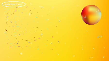 Breezy space fantasy. Background texture, blend. Plain colorific illustration.  Yellow colored background.  Clear colorful new abstraction. Colorful  funny cosmos bacgroundのイラスト素材
