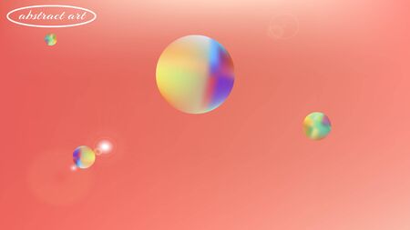 Pure space fantasy. Background texture, unused. Liquid colorific illustration.  Coral colored background.  Cool colorful new abstraction. Remarkable universe background.のイラスト素材