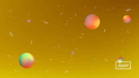Clean space fantasy. Background texture, mesh. Liquid colorific illustration.  Gold colored.  Clear colorful new abstraction. Colorful space background theme.のイラスト素材