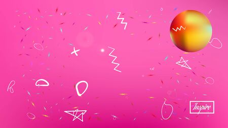 Clean space fantasy. Liquid colorific illustration.  Background texture, blend. Pink colored background.  Crisp colorful new abstraction. Remarkable universe background.のイラスト素材