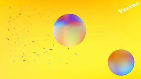 New space fantasy. Common colorific illustration.  Background texture, graphic. Yellow colored background.  Net colorful new abstraction. Colorful space background theme.のイラスト素材