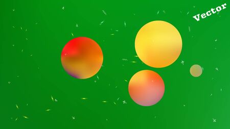 Fresh space fantasy. Background texture, modern. Elementary colorific illustration.  Green colored.  Crisp colorful new abstraction. Colorful universe new stars background texture.のイラスト素材