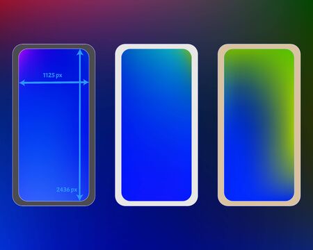Mesh, multicolor phone backgrounds kit.のイラスト素材