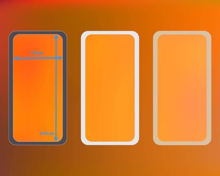 Mesh, multicolor phone backgrounds kit.のイラスト素材