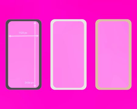 Mesh, pink colored phone backgrounds kit. Ordinary backdrop.のイラスト素材