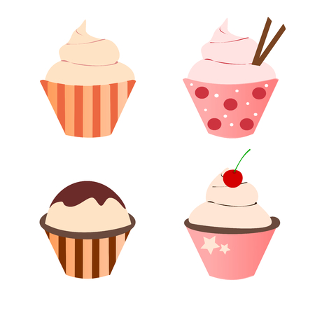 Cupcake cute Septemberのイラスト素材