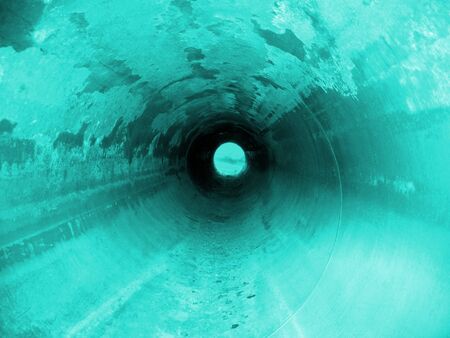 Rust tne underground tonnel. Pipeline.の写真素材