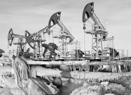 Accident in oil industry. Ecology and oil industry..の写真素材