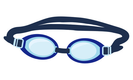 Illustration of goggles for swimmingのイラスト素材