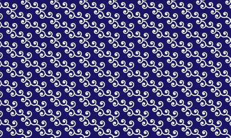 japanese traditional pattern , karakusa-pattern  blueのイラスト素材