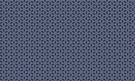 Traditional Japanese Pattern WACHIGAIASANOHA Blue Gray color