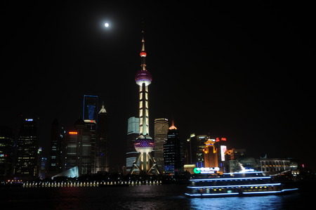 Pearl of the Moon taken in Shanghai Bund.