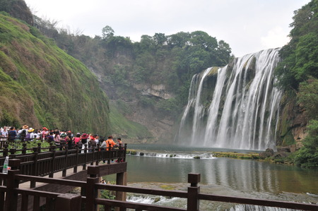 Huangguoshu Waterfall in Guizhouのeditorial素材
