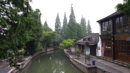 The southern town of Zhujiajiao styleのeditorial素材