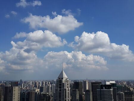 shanghai cityscape scenicのeditorial素材