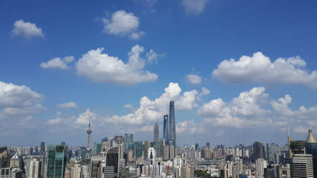shanghai cityscape scenicのeditorial素材
