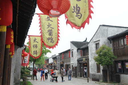 China Wuxi dangkou ancient townのeditorial素材