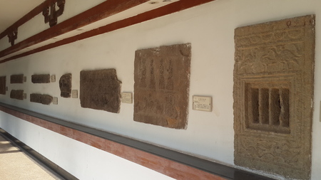 Han dynasty stone epic carving and sculptureのeditorial素材