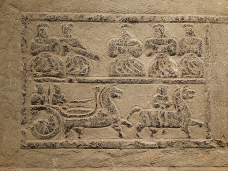 Han dynasty stone carvingのeditorial素材