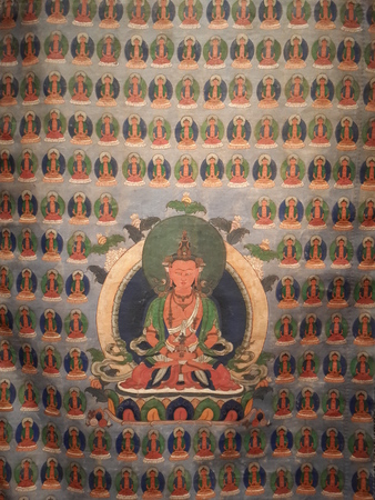 Chinese ancient Tangka and Buddhist artのeditorial素材