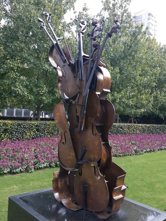 Jingan sculpture park: a unique sculpture in downtown Shanghai theme parkのeditorial素材